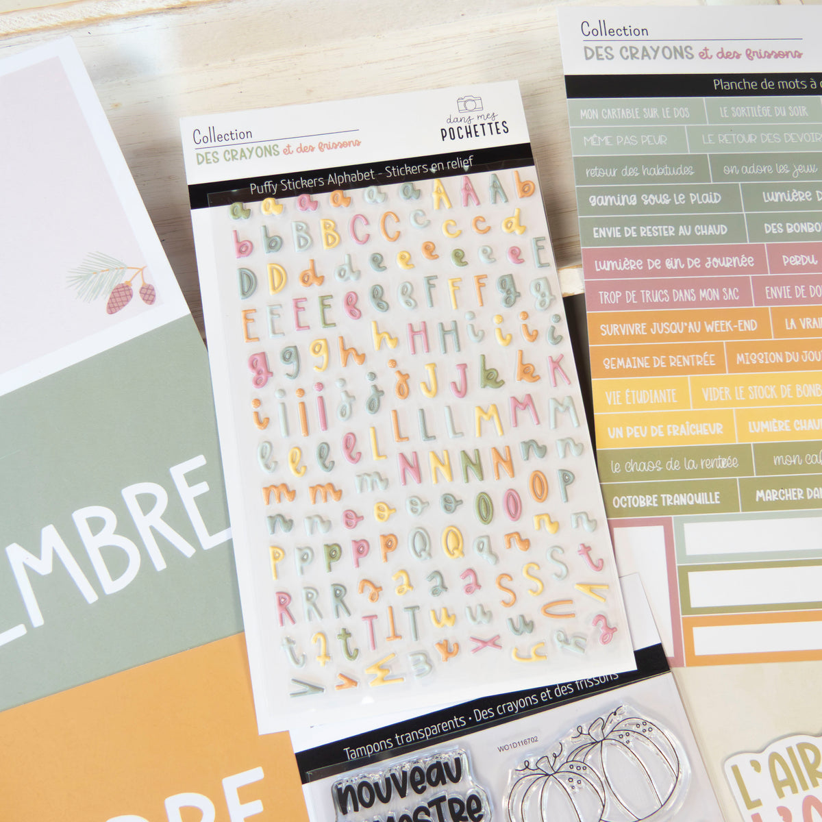 Stickers Puffy - Alphabets - Des crayons et des frissons