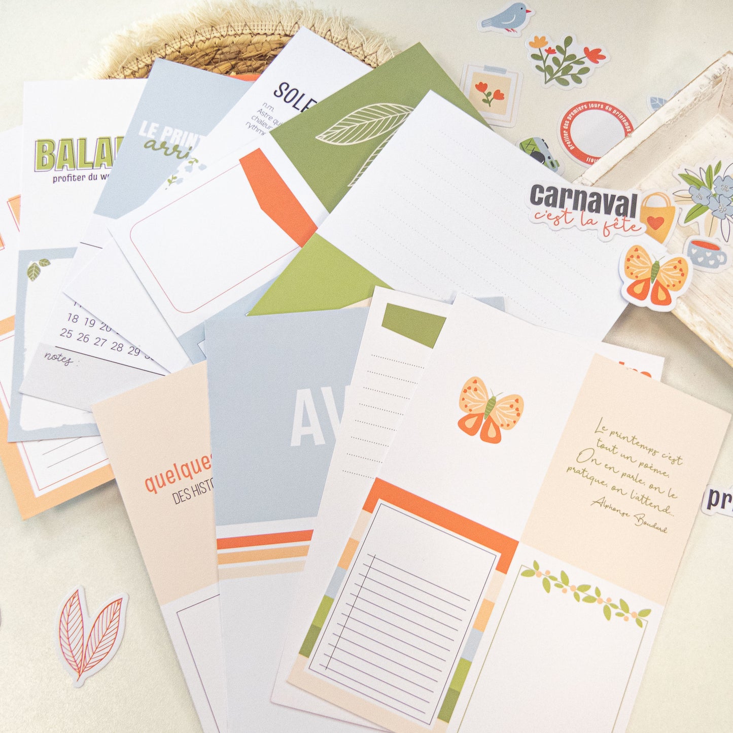 Papiers et cartes Mon Journal de l'année - Le retour des beaux jours