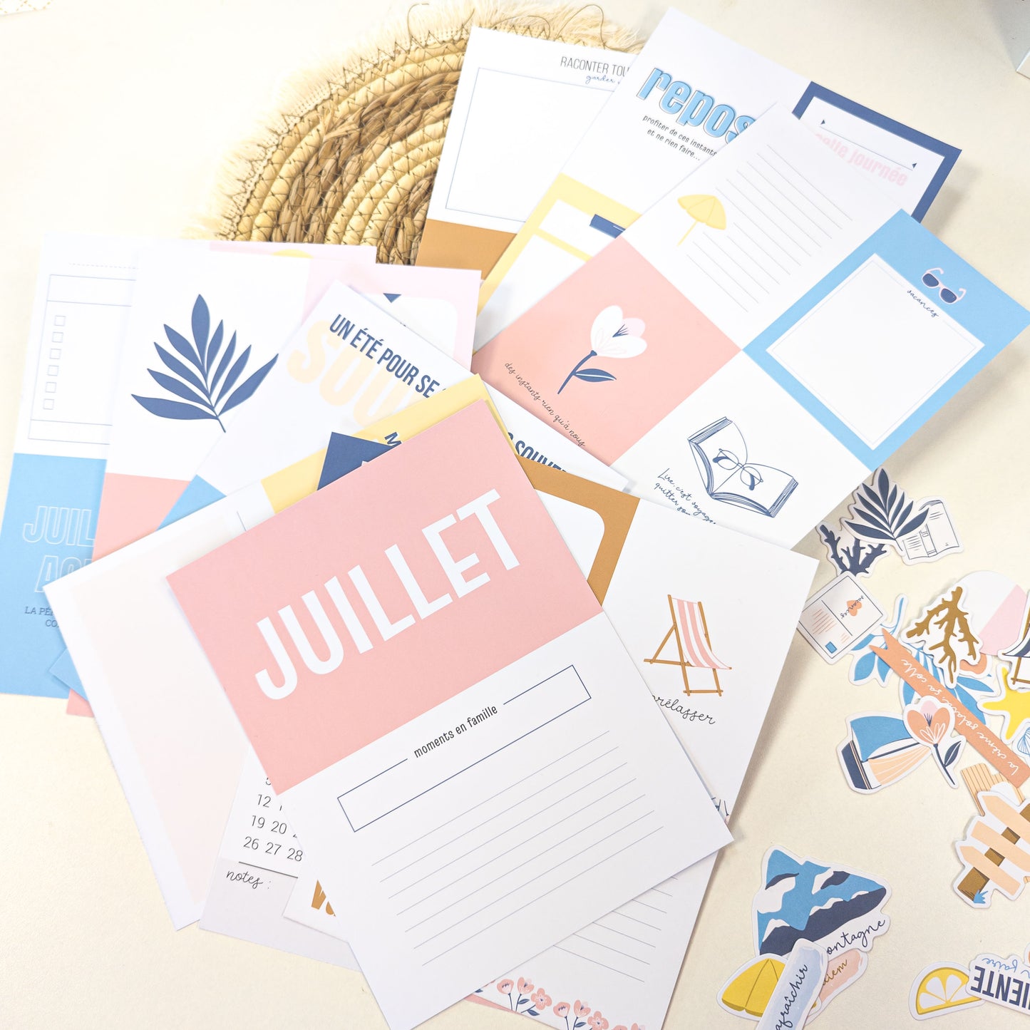 Papiers et cartes Mon Journal de l'année - Destination soleil