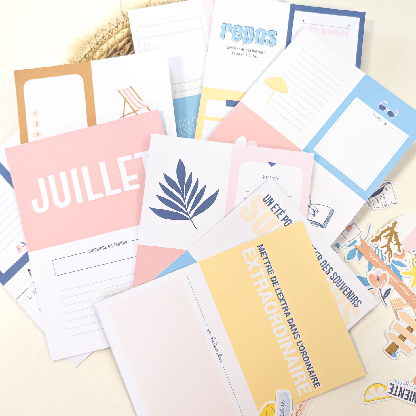 Papiers et cartes Mon Journal de l'année - Destination soleil