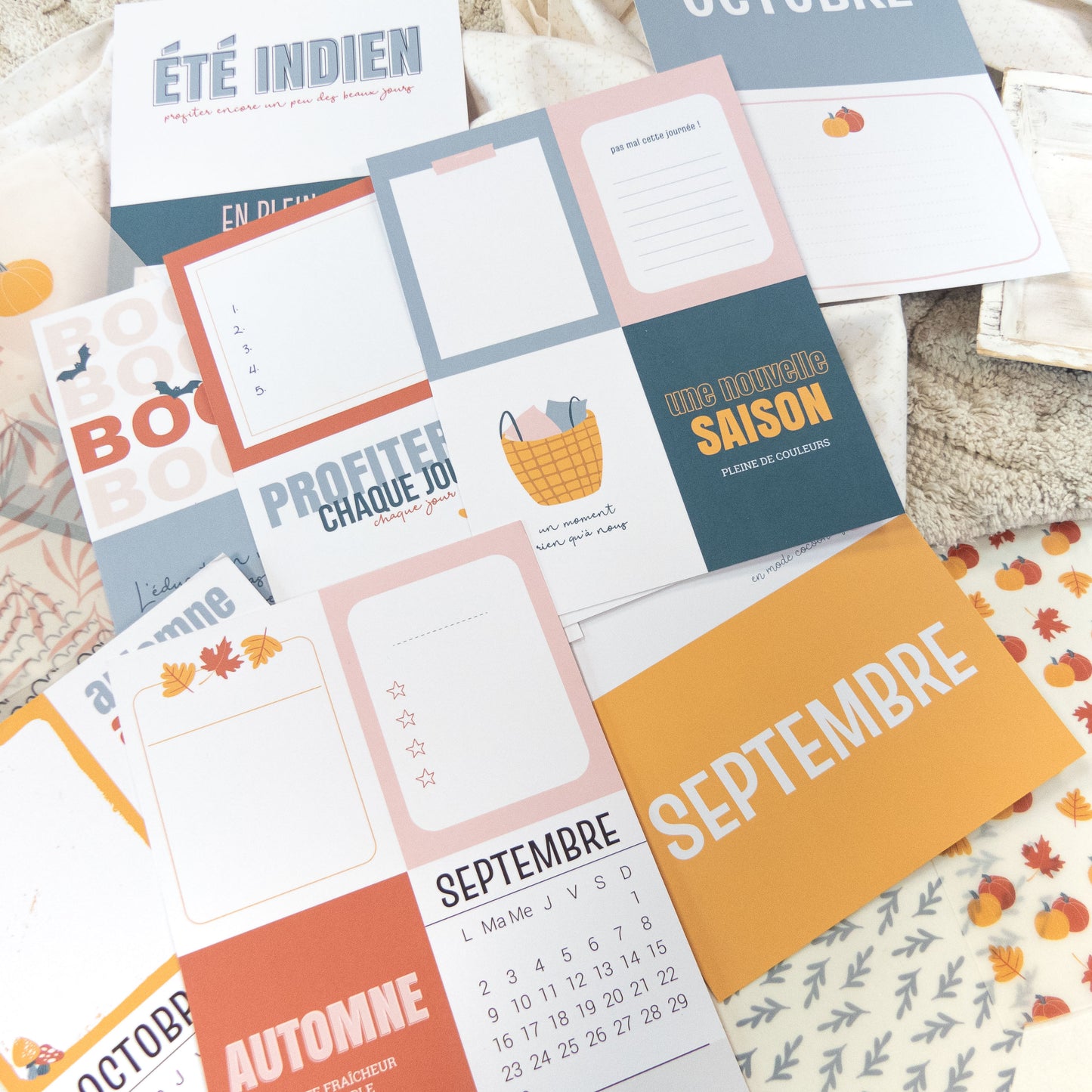 Papiers et cartes Mon Journal de l'année - Couleurs d'automne