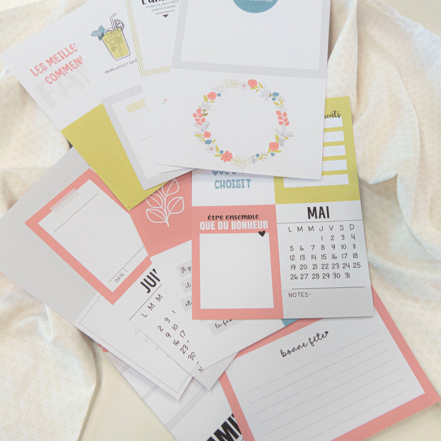 Papiers et cartes Mon Journal de l'année - Des selfies et de la guimauve