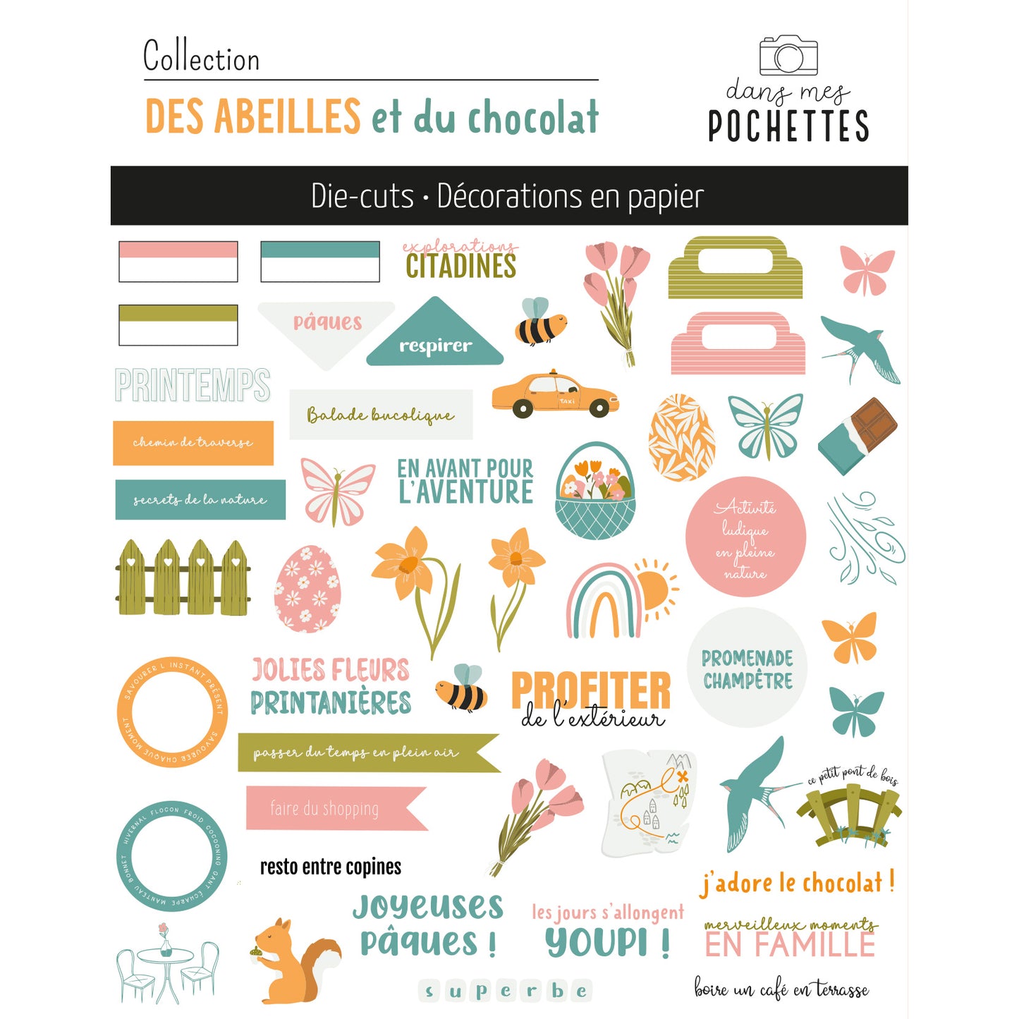 Die-cuts - Des abeilles et du chocolat