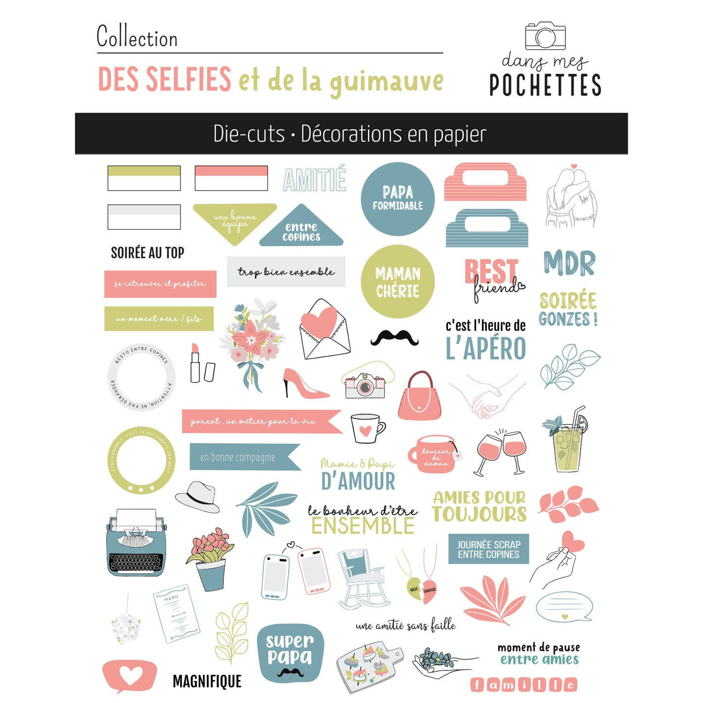 Die-cuts - Des selfies et de la guimauve