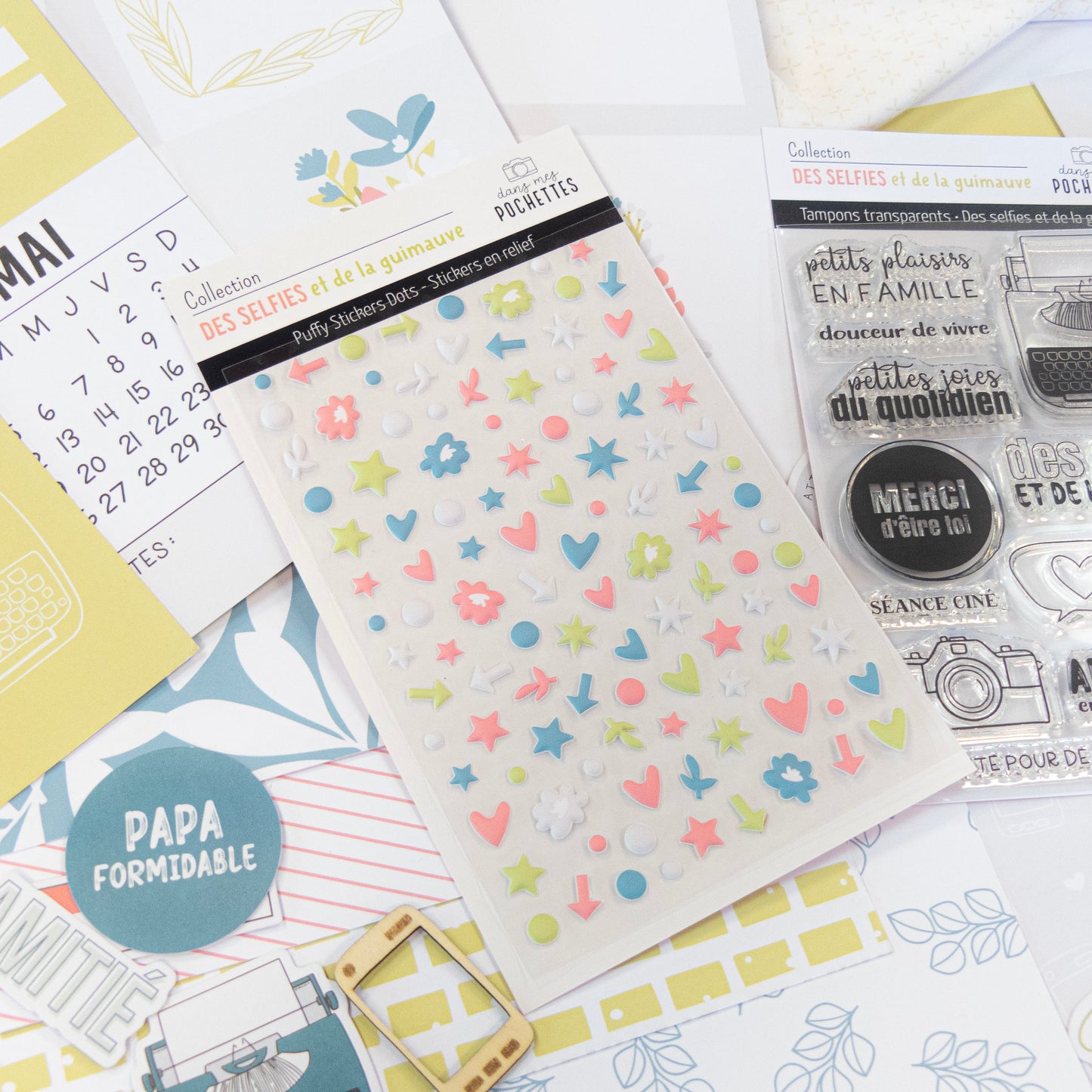 Stickers Puffy - Dots - Des selfies et de la guimauve