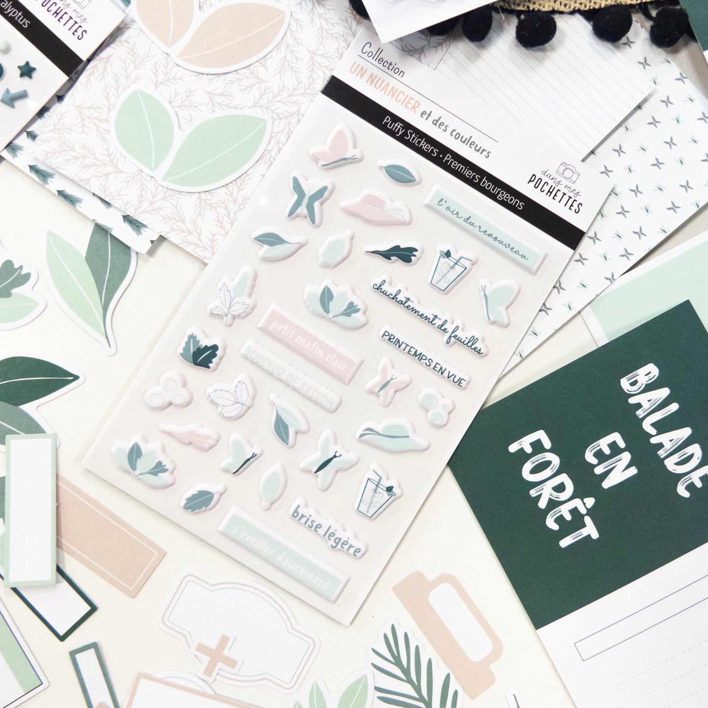 Stickers Puffy - Illustrations - Premiers bourgeons