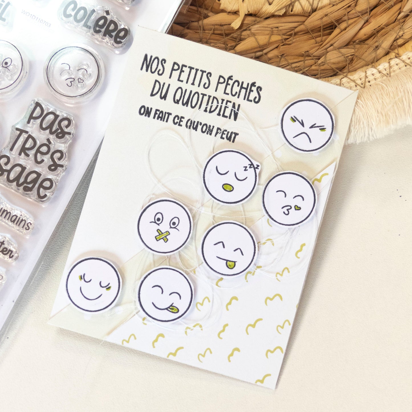 Tampons scrapbooking - Les 7 péchés capitaux