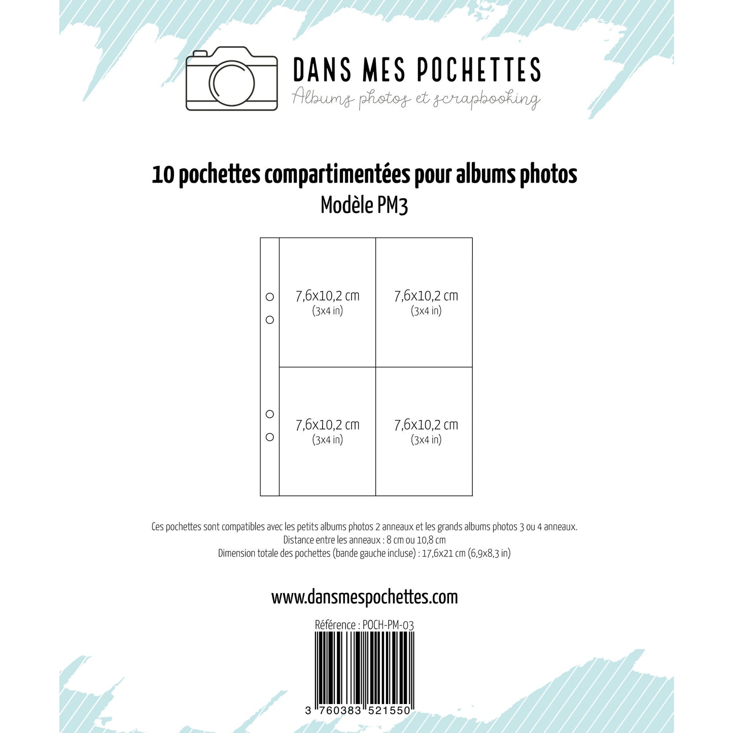 Pochettes plastiques 15 x 20 - Petit modèle - Modèle 3