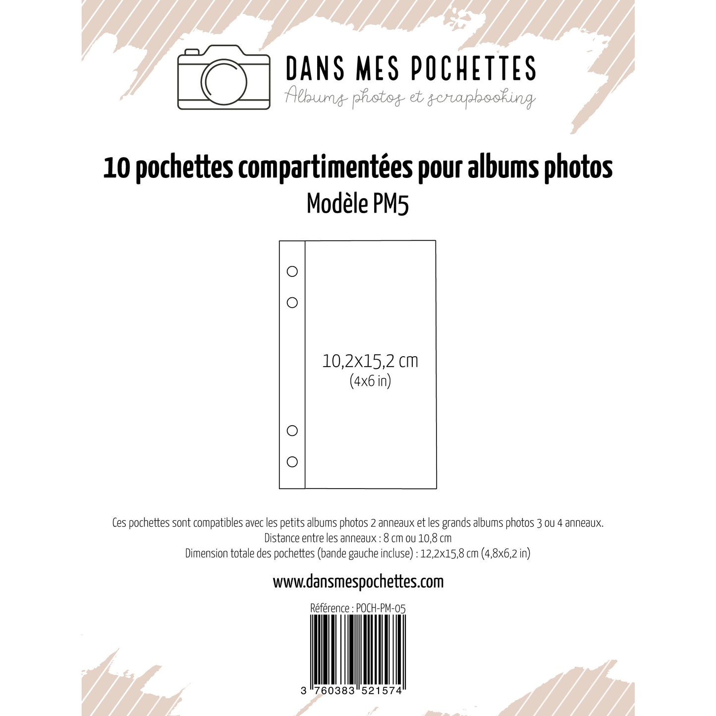 Pochettes plastiques 10 x 15 - Petit modèle - Modèle 5