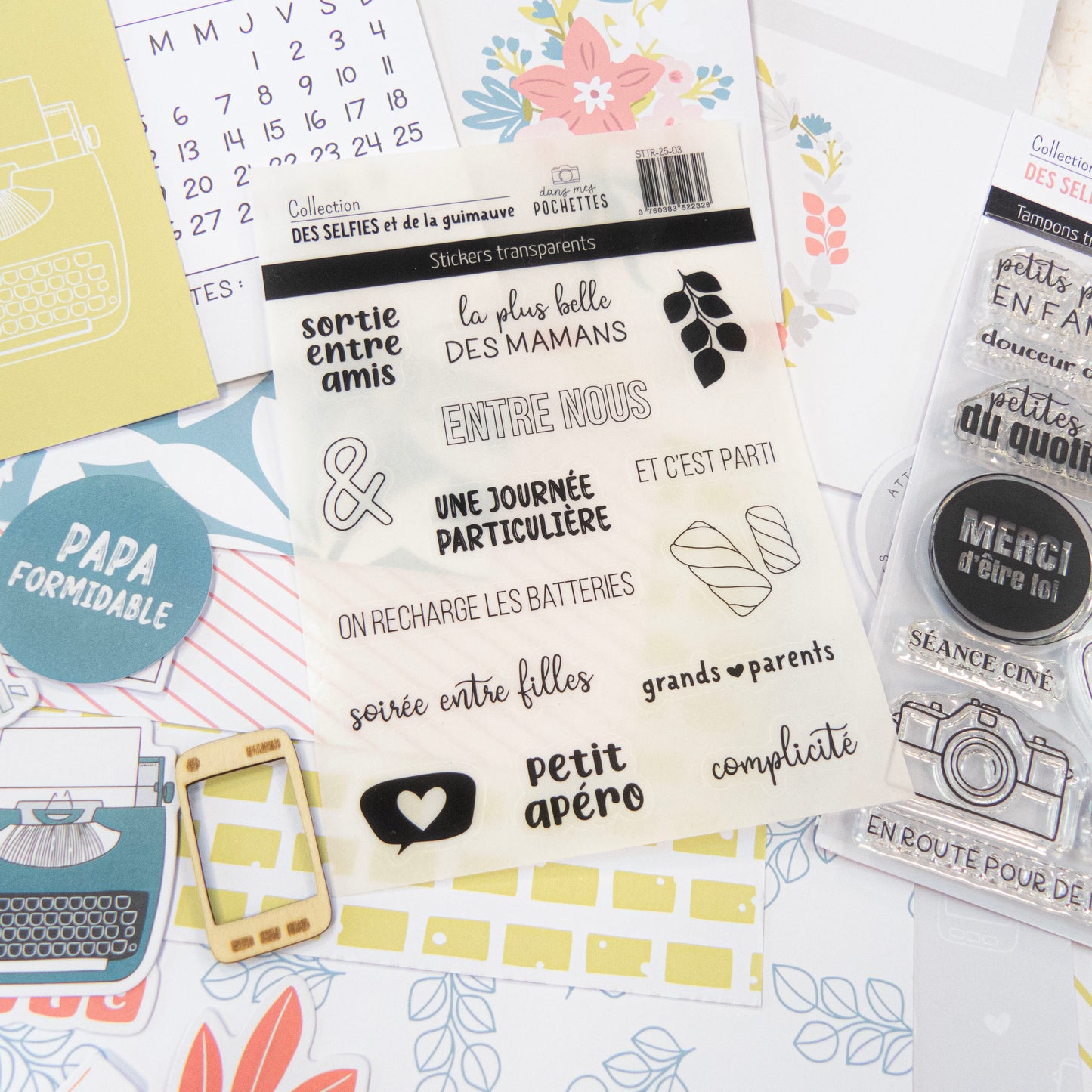 Stickers transparents - Des selfies et de la guimauve