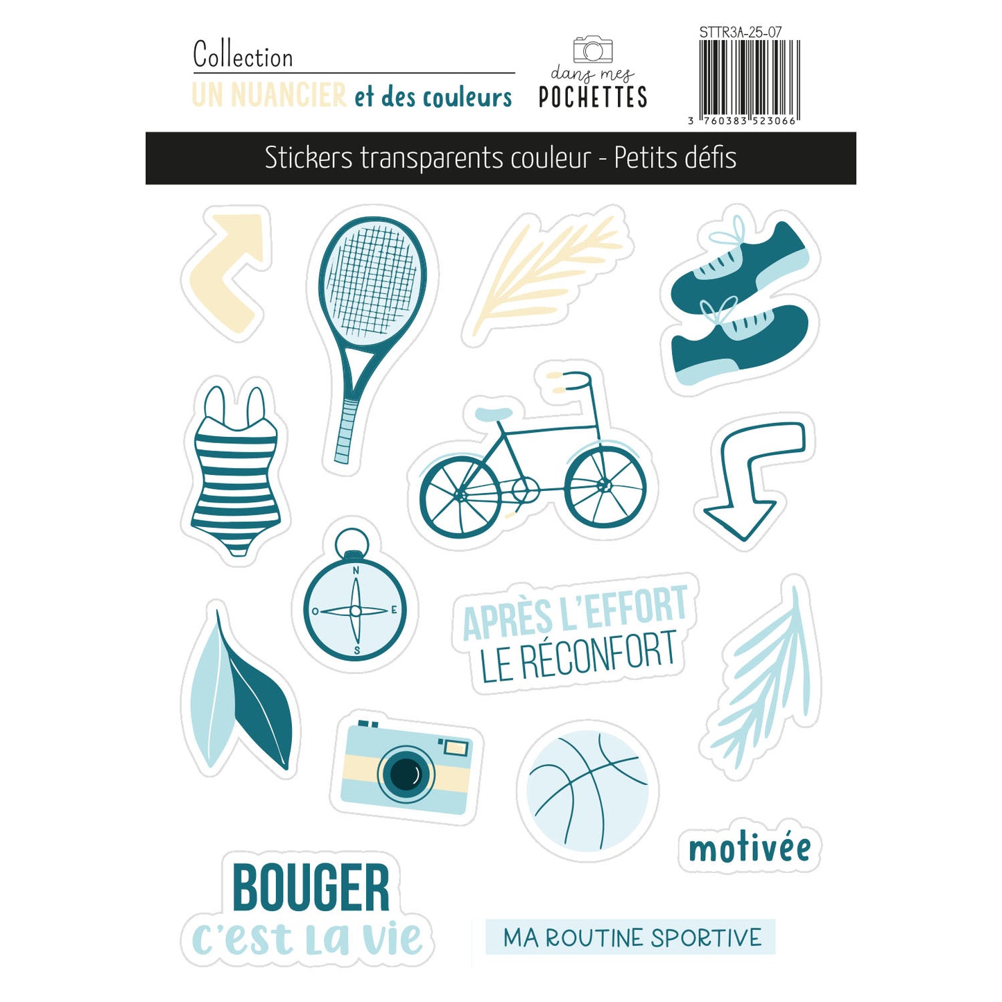 Stickers transparents - Petits défis - Couleurs