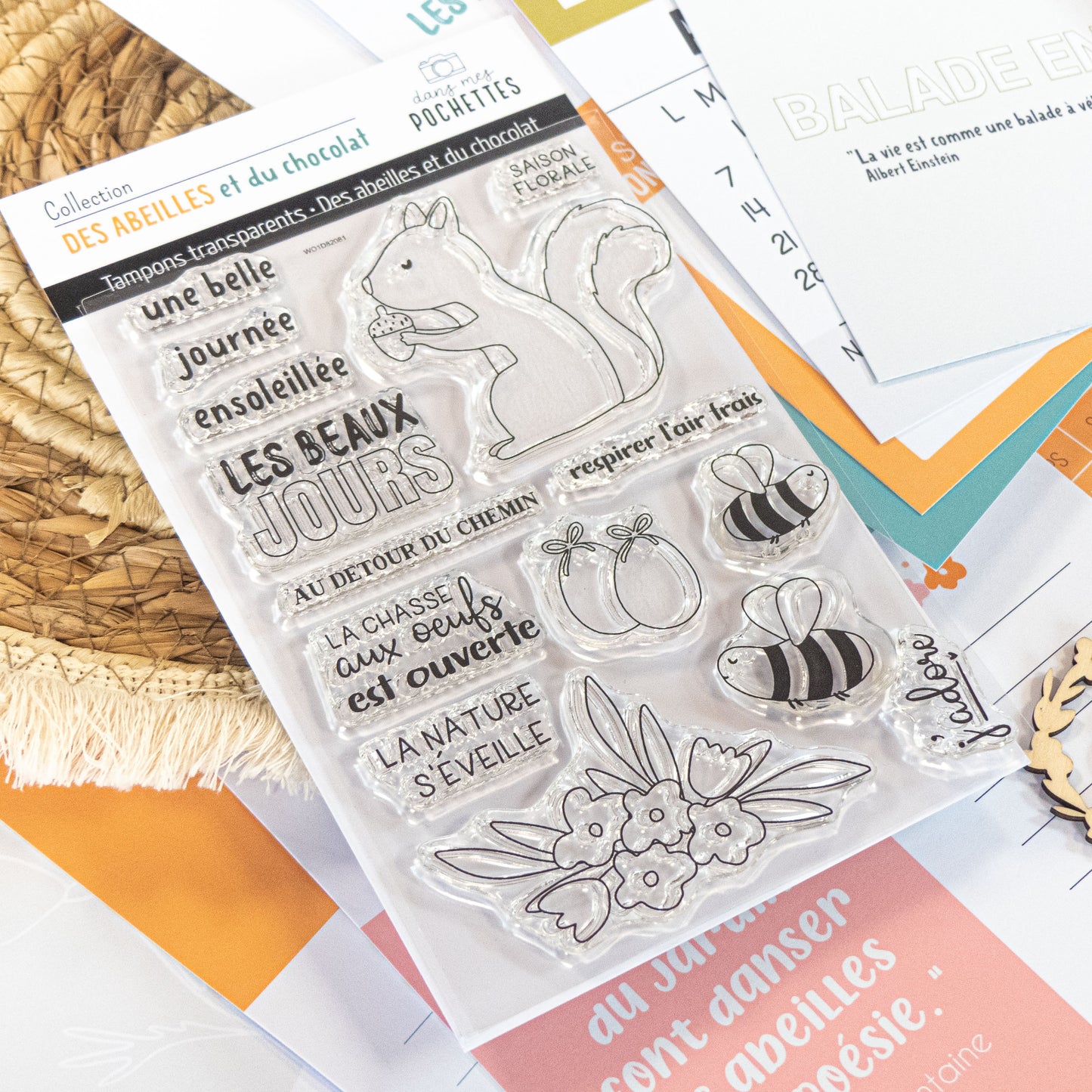 Planche de tampons clear - Des abeilles et du chocolat