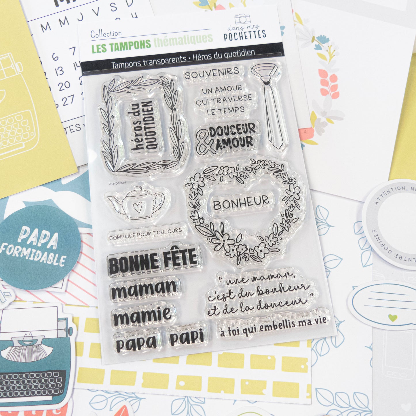 Planche de tampons clear - Héros du quotidien