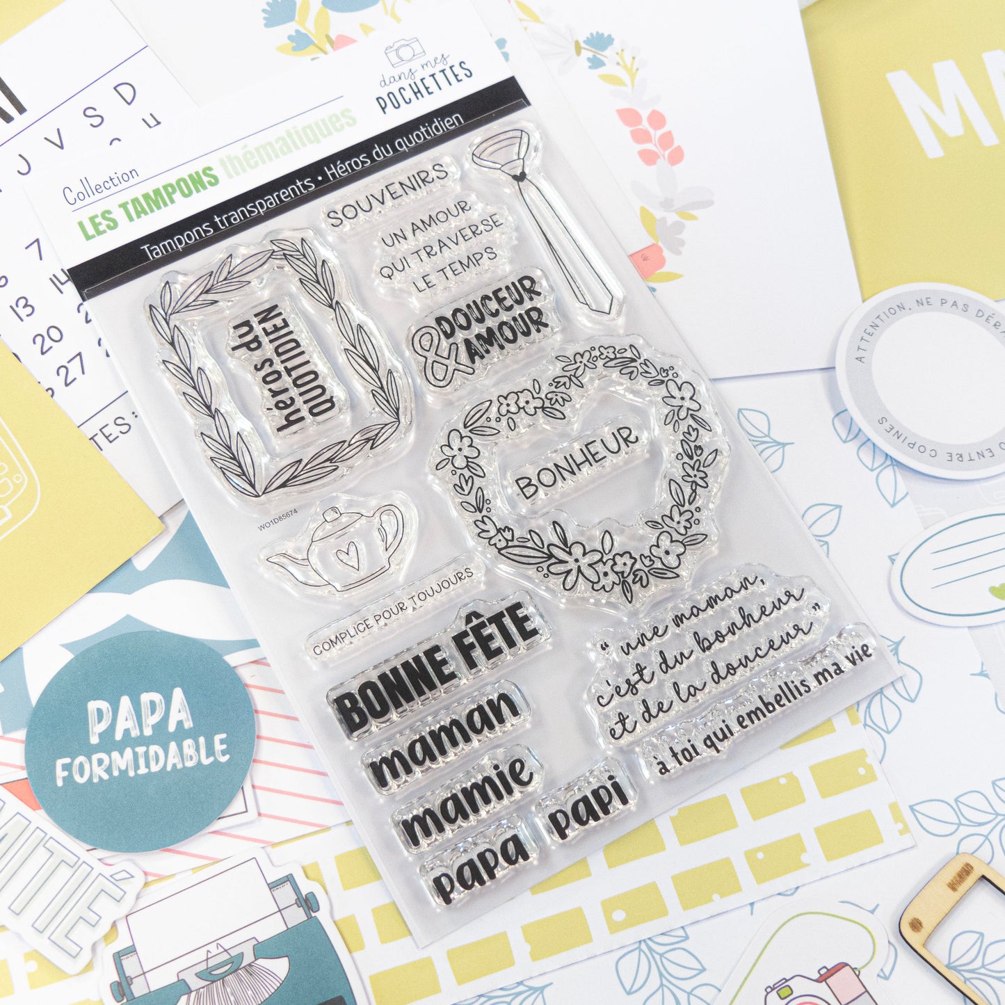 Planche de tampons clear - Héros du quotidien