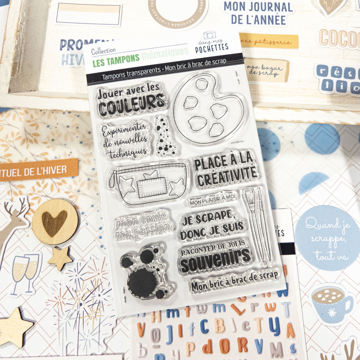 Planche de tampons clear - Mon bric à brac de scrap