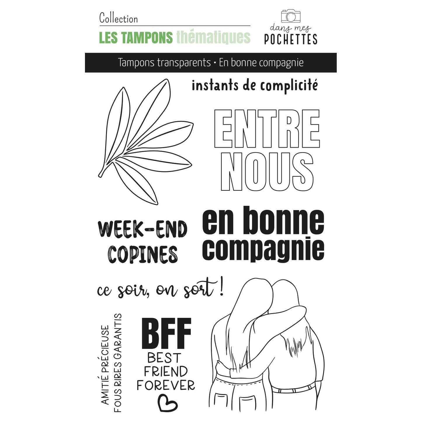 Planche de tampons clear - En bonne compagnie