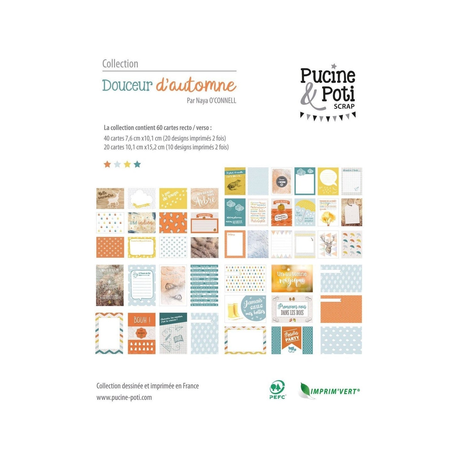 Papiers et Cartes mon Journal de l'année - Douceur d'automne