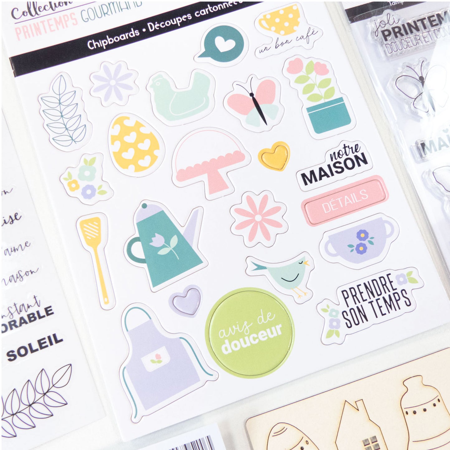 Chipboards - Printemps Gourmand