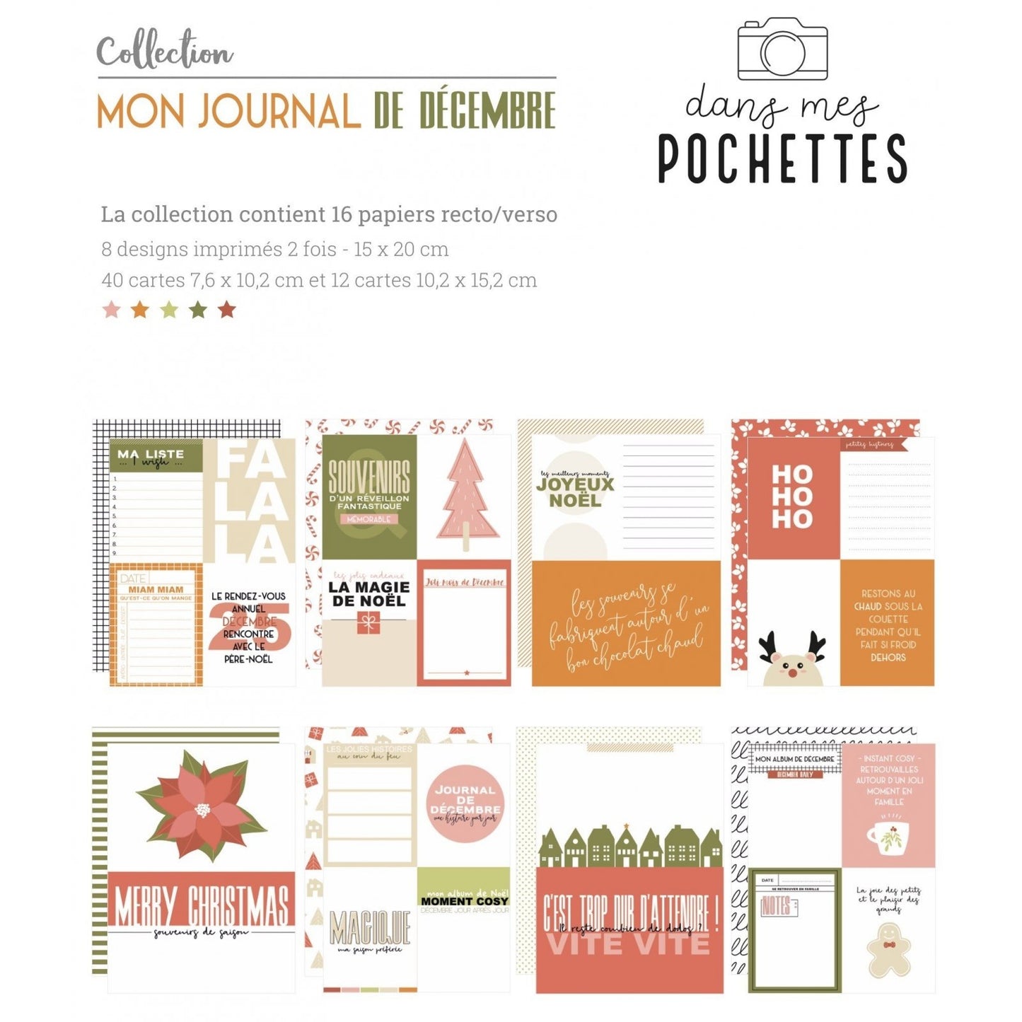 Papiers et cartes Mon Journal de l'année - Mon journal de Décembre