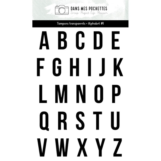 Tampons transparents - Alphabet 1