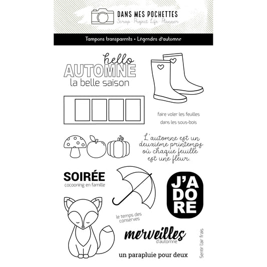 Tampons transparents - Légendes d'automne