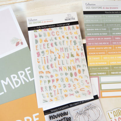 Stickers Puffy - Alphabets - Des crayons et des frissons