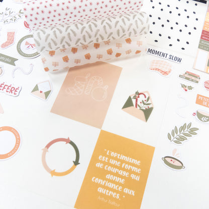 Assortiment de papiers calque - Un chocolat chaud et de la cannelle