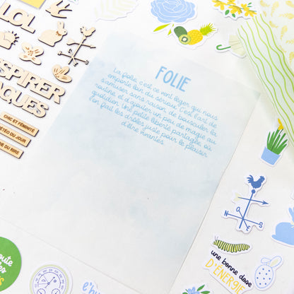 Assortiment de papiers calque - Des fleurs et des saveurs