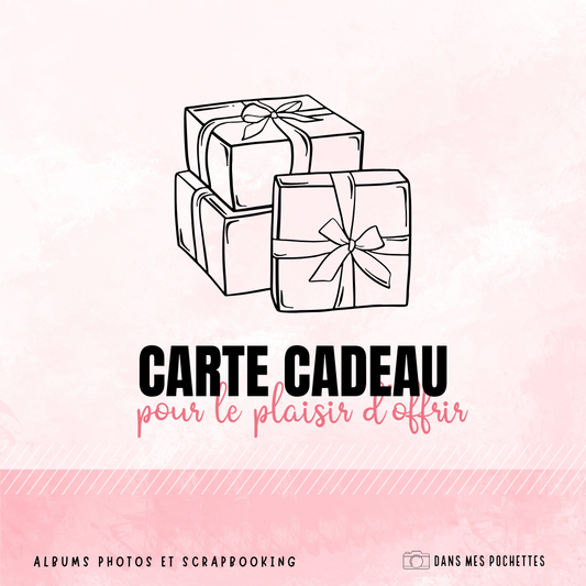 Carte cadeau Dans mes pochettes