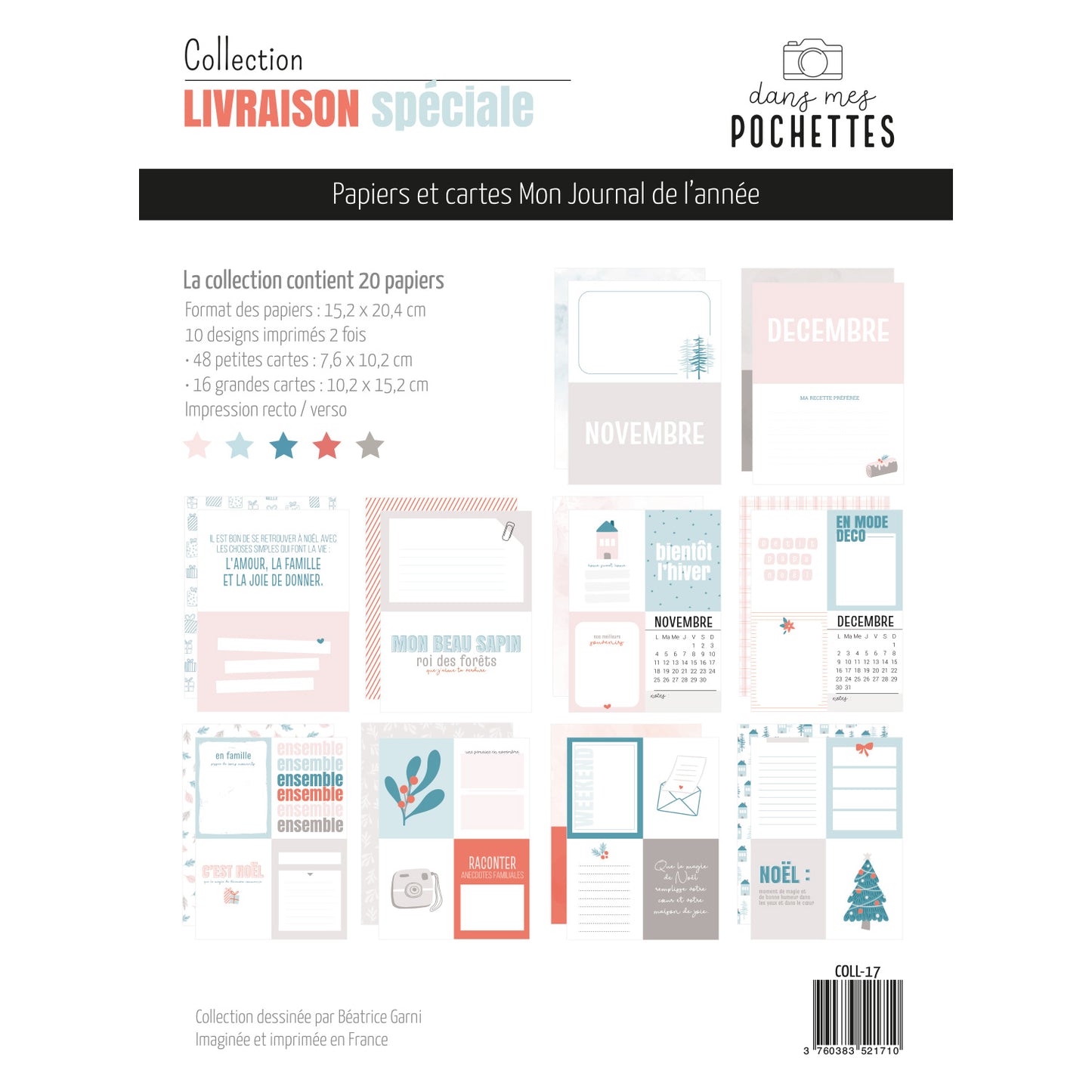 Papiers et cartes Mon Journal de l'année - Livraison spéciale