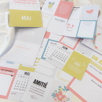 Papiers et cartes Mon Journal de l'année - Des selfies et de la guimauve