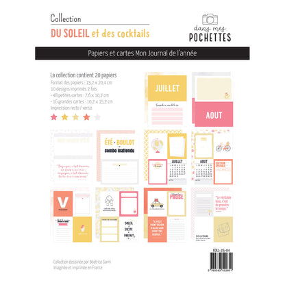 Papiers et cartes Mon Journal de l'année - Du soleil et des cocktails