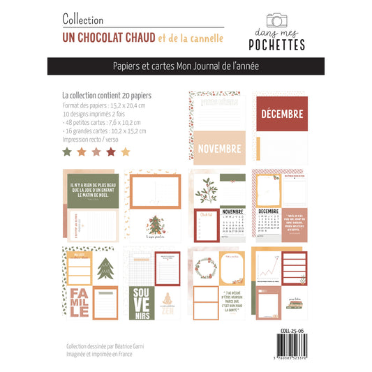 Papiers et cartes Mon Journal de l'année - Un chocolat chaud et de la cannelle