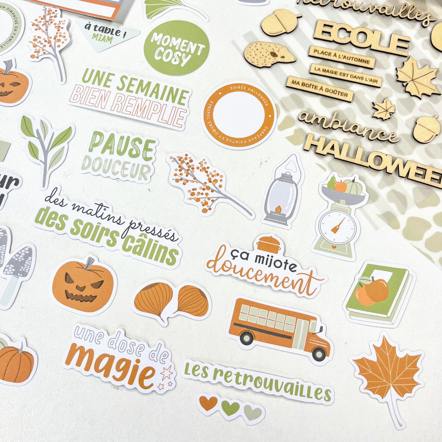 Die-cuts - Des châtaignes et une boîte à goûter