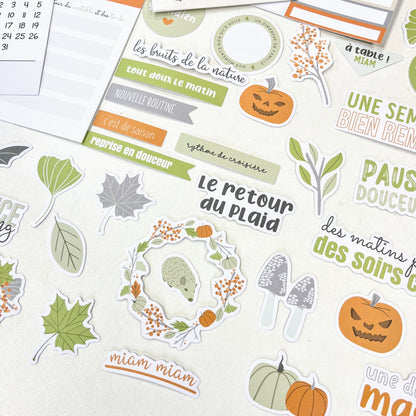 Die-cuts - Des châtaignes et une boîte à goûter