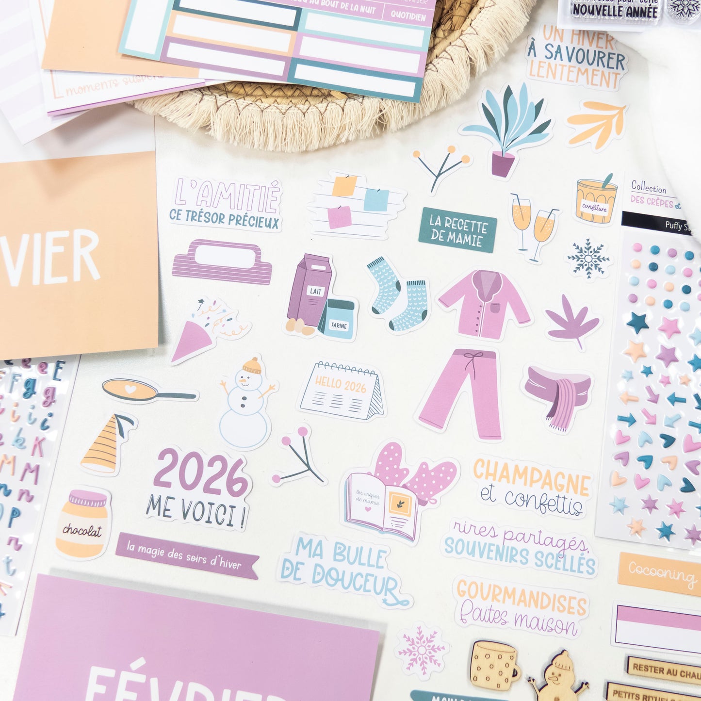 Die-cuts - Des crêpes et des paillettes