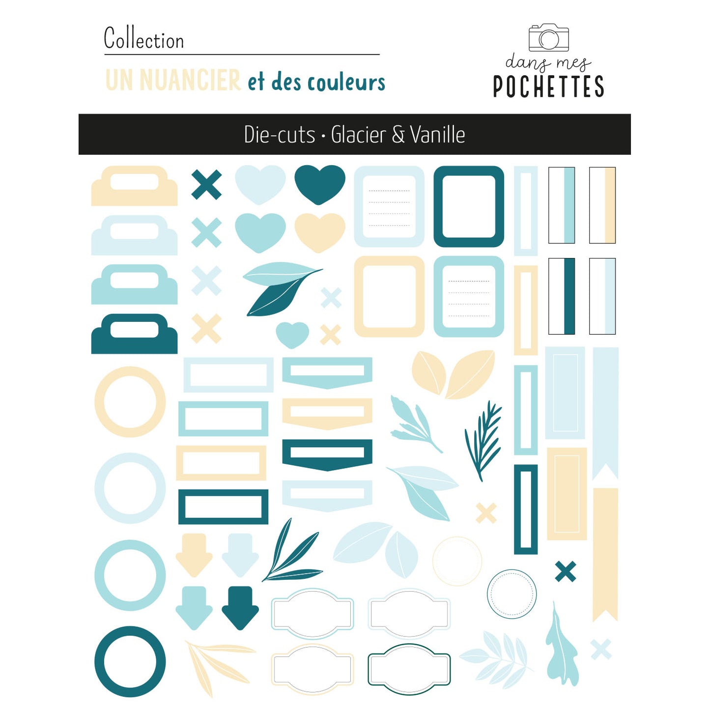 Die-cuts - Glacier & Vanille