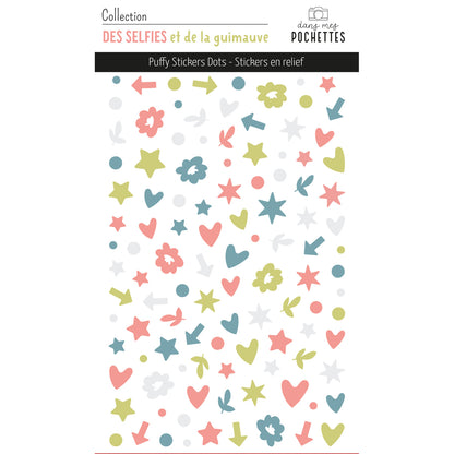 Stickers Puffy - Dots - Des selfies et de la guimauve
