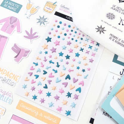 Stickers Puffy - Dots - Des crêpes et des paillettes