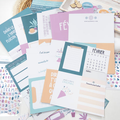 Papiers et cartes Mon Journal de l'année - Des crêpes et des paillettes