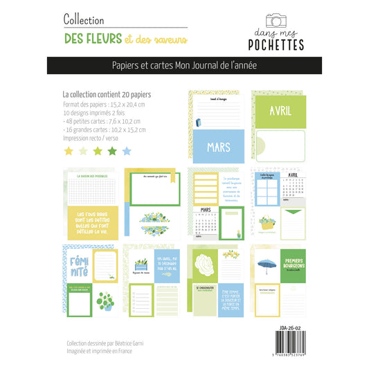 Papiers et cartes Mon Journal de l'année - Des fleurs et des saveurs
