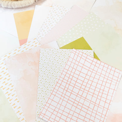 Cartes project Life Mon Journal de l'année - Des coquelicots et une pomme d'amour