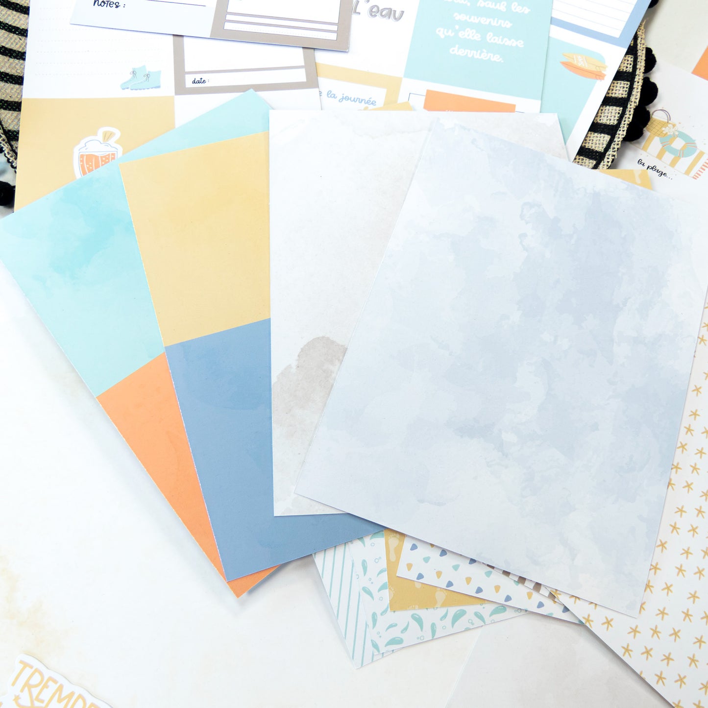 Cartes project Life - Un bikini et des smoothies