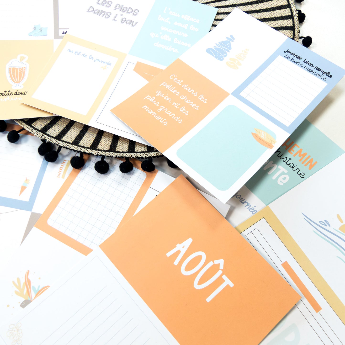 Cartes project Life - Un bikini et des smoothies