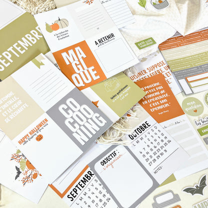 Kit Scrapbooking - Des châtaignes et une boîte à goûter
