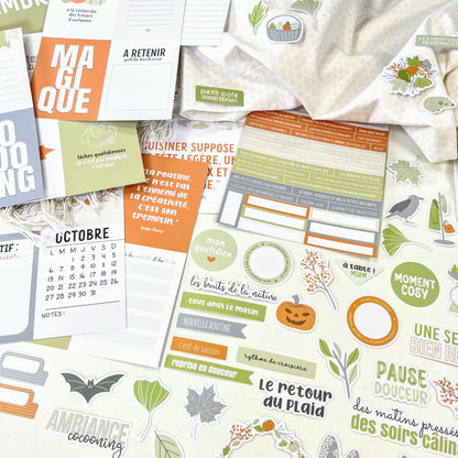Kit Scrapbooking - Des châtaignes et une boîte à goûter