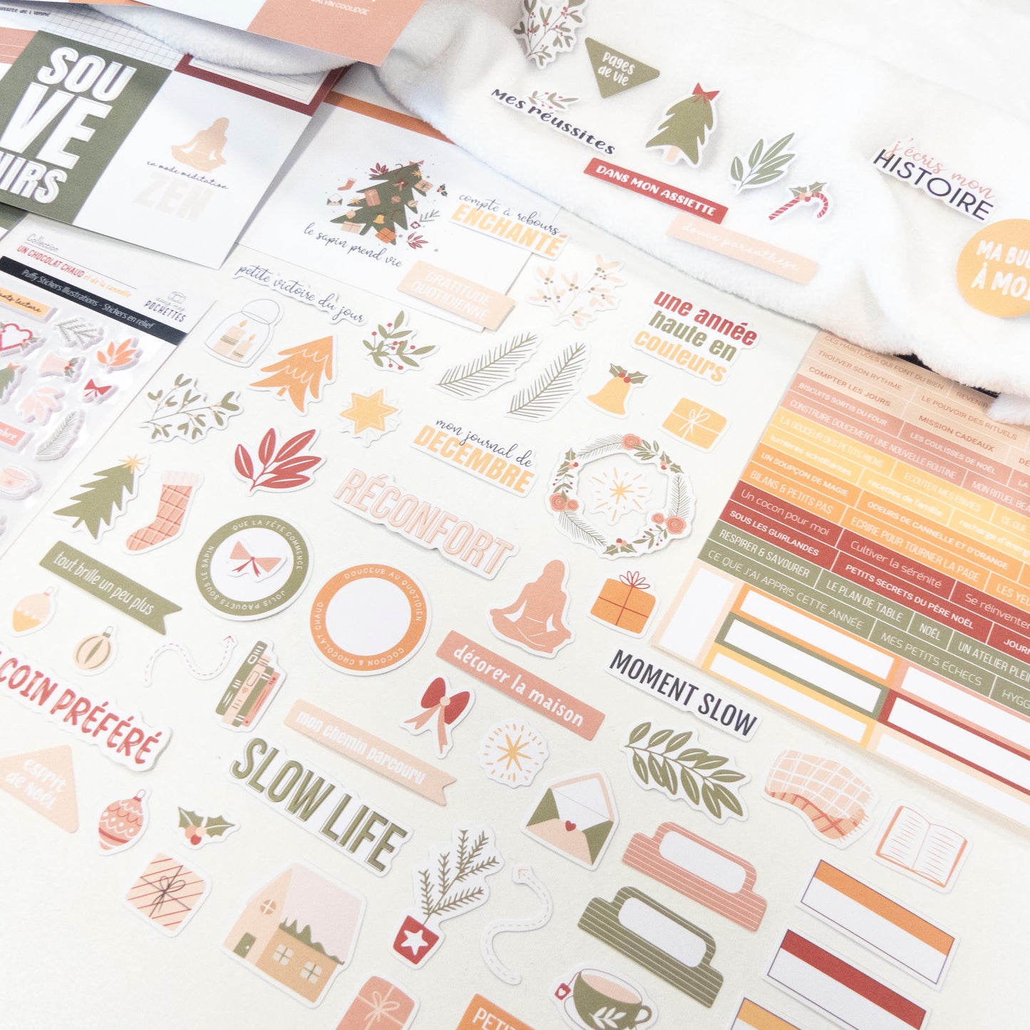 Kit Papeterie - Un chocolat chaud et de la cannelle