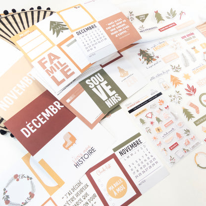 Kit Scrapbooking - Un chocolat chaud et de la cannelle