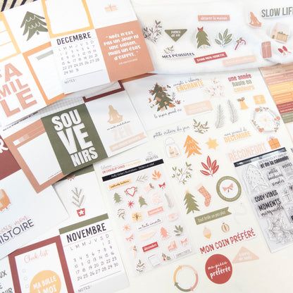 Kit Scrapbooking - Un chocolat chaud et de la cannelle