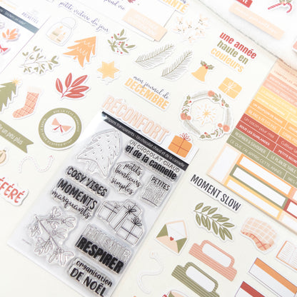 Kit Scrapbooking - Un chocolat chaud et de la cannelle